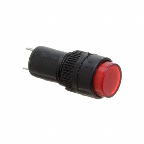 Panel Pilot Light FL1P-16NJ-1-R12V Panel Pilot Light 12V AC/DC 20mA Round Red LED 16mm ...